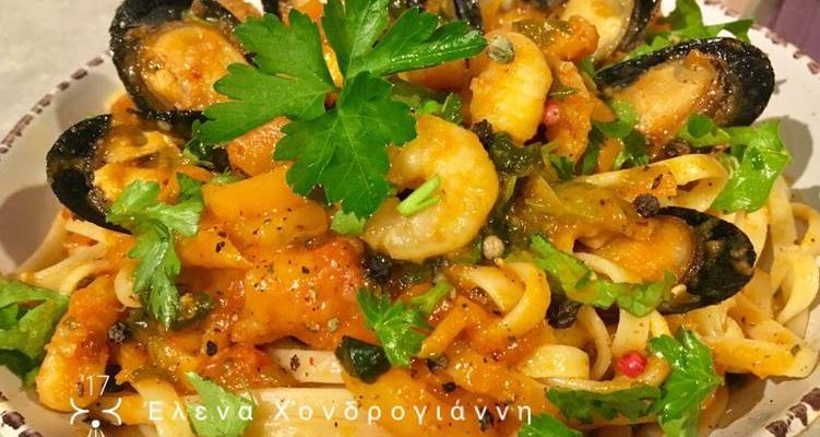 Μακαρόνια με θαλασσινά