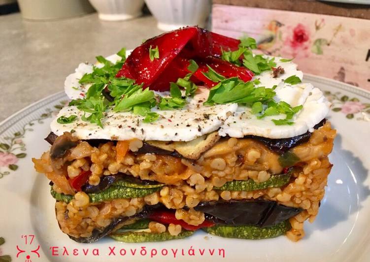 Πλιγούρι με ψητά λαχανικά
