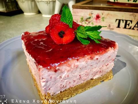 Cheesecake Φραουλένιο